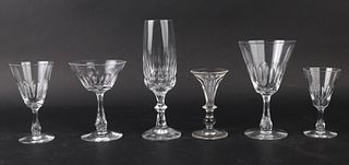 Group of Colorless Glass Stemware