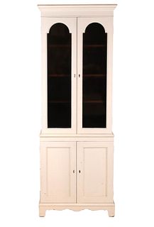 Federal Style White Painted Cabinet