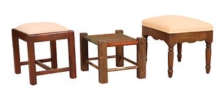 Three Assorted Footstools