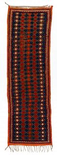 Vintage Moroccan Rug: 2'4'' x 7'3'' (71 x 221 cm)