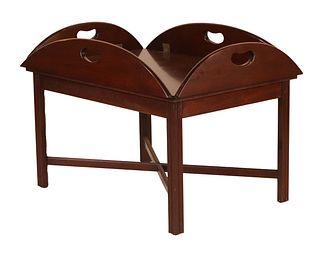 George III Style Mahogany Butler's Low Table