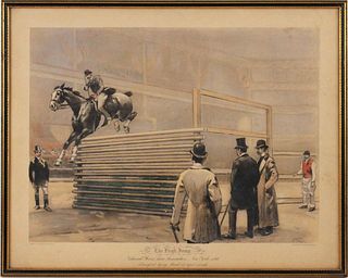 Two National Horse Show Lithographs