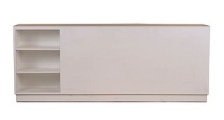 Modern White Plinth with Three Shelves