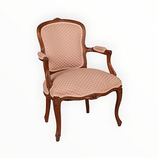 Louis XV Style Carved Beechwood Fauteuil
