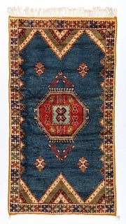 Vintage Moroccan Rug: 3'5'' x 6'5'' (104 x 196 cm)