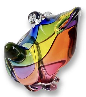 Archimede Seguso Murano Glass Frog