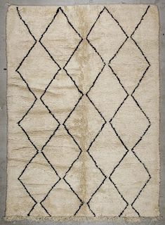 Vintage Moroccan Rug: 7'2'' x 10' (218 x 305 cm)