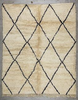 Vintage Moroccan Rug: 6'8'' x 8' (203 x 244 cm)