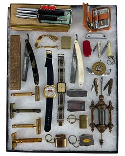 Men's Collectibles- Razors, Watches, Knives, Light