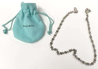 Tiffany & Co. Heart Link Necklace .925 Sterling Silver