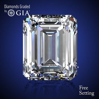 NO-RESERVE LOT: 1.51 ct, D/VVS2, Emerald cut GIA Graded Diamond. Appraised Value: $51,000 