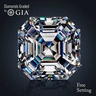 NO-RESERVE LOT: 3.01 ct, E/VS1, Square Emerald cut GIA Graded Diamond. Appraised Value: $189,600 