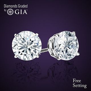 6.02 carat diamond pair, Round cut Diamonds GIA Graded 1) 3.01 ct, Color I, VVS2 2) 3.01 ct, Color I, VS1. Appraised Value: $270,800 