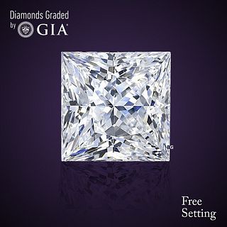 NO-RESERVE LOT: 1.70 ct, F/VVS2, Princess cut GIA Graded Diamond. Appraised Value: $48,600 