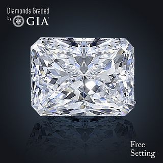 1.82 ct, E/VVS1, Radiant cut GIA Graded Diamond. Appraised Value: $61,100 