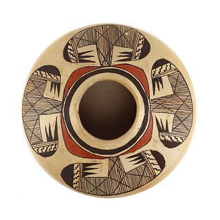 Rachel Namingha Nampeyo (1903-1985) - Hopi Polychrome Jar c. 1950-60s, 4.5" x 9" (P3669)