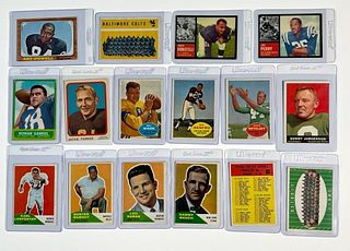 Lot of early 1960's Football Trading Cards