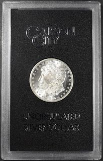 1885-CC MORGAN DOLLAR GSA WITH BOX & CERT
