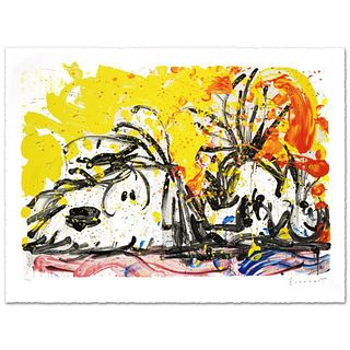 Blow Dry Limited Edition Hand Pulled Original Lithograph (37" x 25.5") by Renowned Charles Schulz Protege, Tom Everhart. Numbered and Hand Signed by t