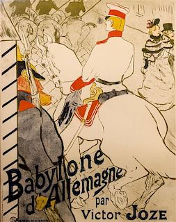 * Henri de Toulouse-Lautrec, (French, 1864-1901), Babylone d'Allemagne, 1894