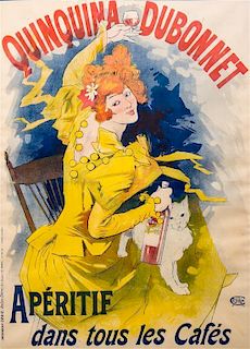 Jules Chéret, (French, 1836-1932), Quinquina dubonnet aperitif, dans tous les cafes, 1897