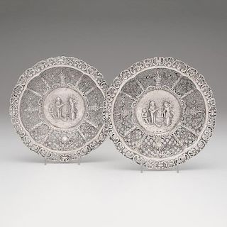 Continental Pierced Silver Dishes