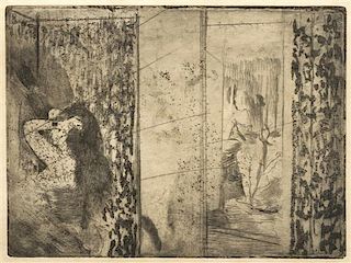 * Edgar Degas, (French, 1834-1917), Loges d'actrices (after cancellation)