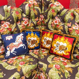 Group of Four Versace Pillows