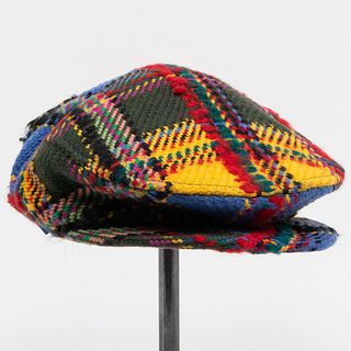 Christian Lacroix Multicolored Wool Tweed Newsboy Cap