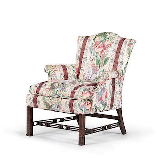 Chinese Chippendale Easy Chair