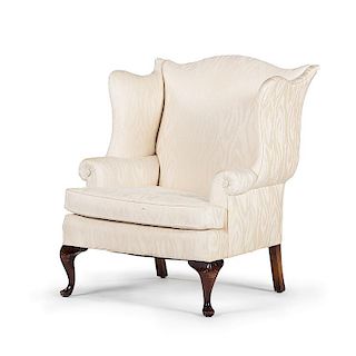 Queen Anne-style Wingback Chair