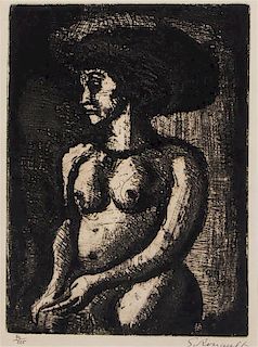 * Georges Rouault, (French, 1871-1958), Nude
