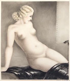 Louis Icart, (French, 1888-1958), Modele I, 1933