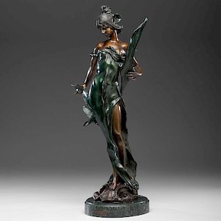 Bronze Figure of Diana, after Pierre Roche (French, 1855-1922)