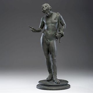 Neopolitan Bronze Figure of Narcissus