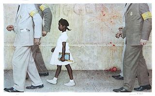 * Norman Rockwell, (American, 1894-1978), The Problems We All Live With