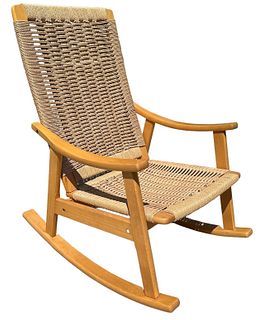 HANS WEGNER Style Mid Century Rope Chair 