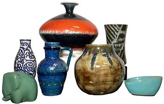 Collection Mid Century Italian Ceramic Vases Italy BITOSSI