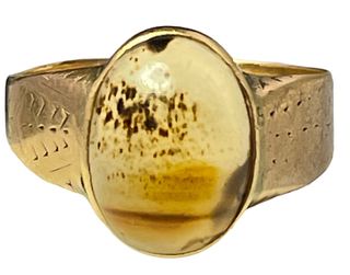 Antique Gold & Carnelian Ring 