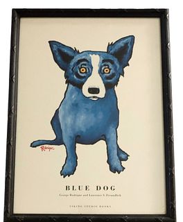 GEORGE RODRIGUE 'Blue Dog' Book Advertising Poster