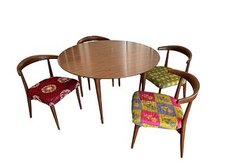 Mid Century Dining Table & Chairs IMO LANE