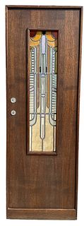 French Art Deco Stained Glass Door #3