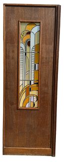 French Art Deco Stained Glass Door #4