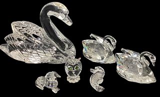 Collection WATERFORD and SWAROVSKI Crystal Animal Figurines 