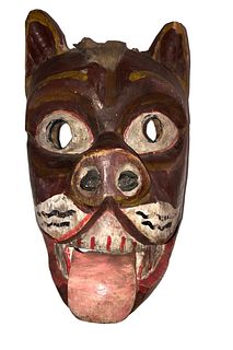 South American Folk Art Dog Mask