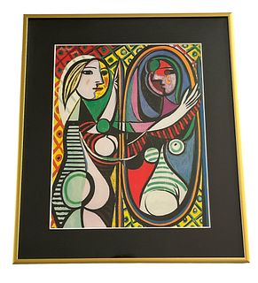 After PICASSO "Girl before a Mirror" Print