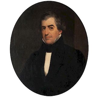 American Portrait of Daniel Strader Attributed to Joseph Oriel Eaton (1829-1875)