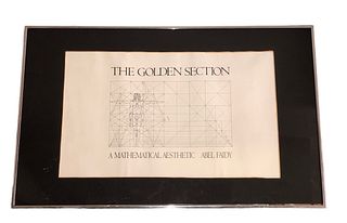 Mid Century Golden Section Mathematical Poster