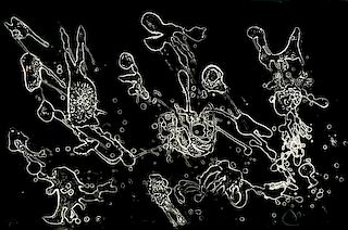 * Joan Miró, (Spanish, 1893-1983), Plate Five (from Barcelona Miro), 1973