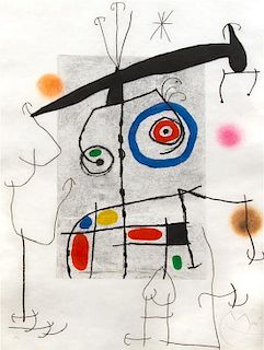 * Joan Miró, (Spanish, 1893-1983), L'homme au balancier, 1969
